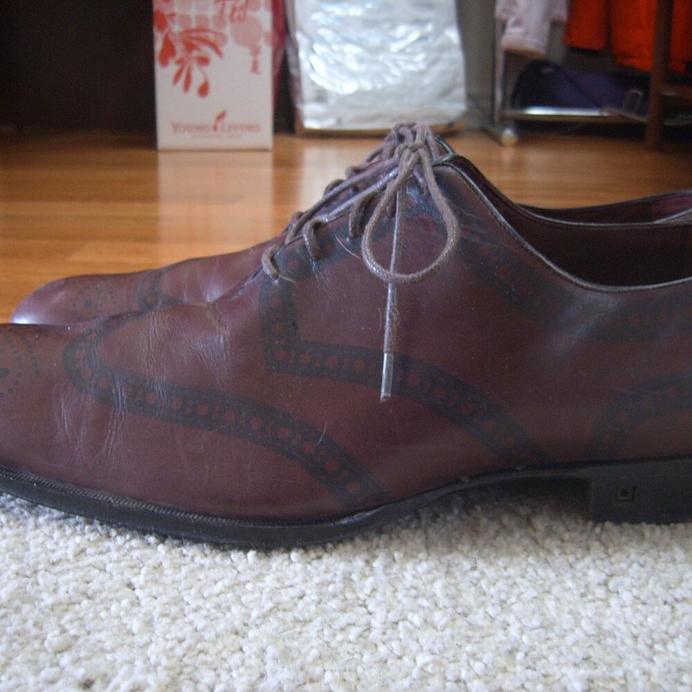 Pre-owned Good Condition Louis Vuitton Oxford Men Dress Shoes UK 9/US 10